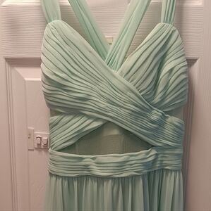 Brides maid /prom dress made by Betsy&Adam size small 12 very long ,green